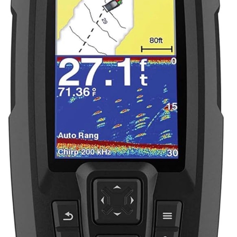 Garmin Striker Plus + Transducer —Portable Fish Finder - Electronics -